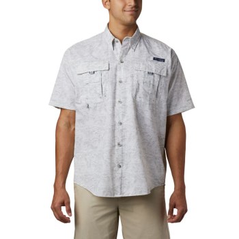Columbia Muške Košulje - PFG Super Bahama Short Sleeve Sive | ZLDQ-12460
